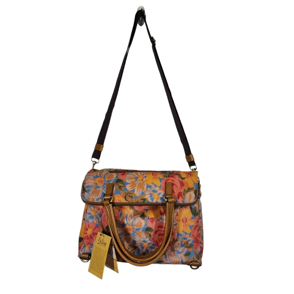 PATRICIA NASH COATED CANVAD TRAPANI CONVERTIBLE BACKPACK